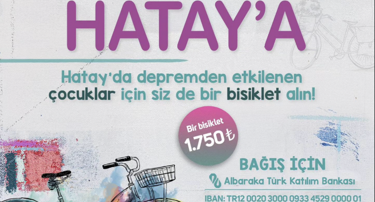 Hatay Bisiklet Kampanyası Yeryüzü Çocukları